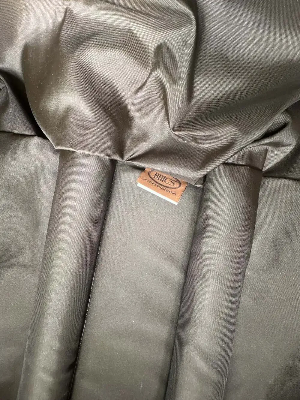 Bric's Life Collection Brown Leather Trimmed Rolling Carry-On Suitcase